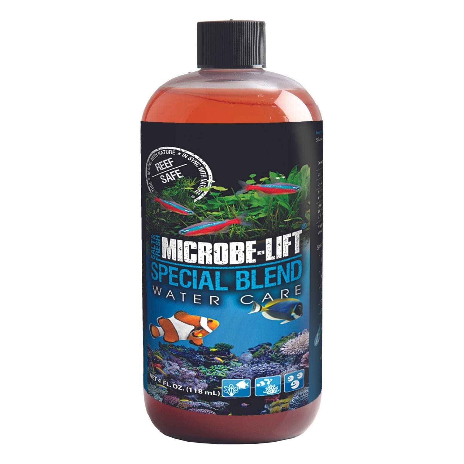 MICROBE-LIFT Special Blend, botella de tratamiento, mejora la filtración biológica del acuario.