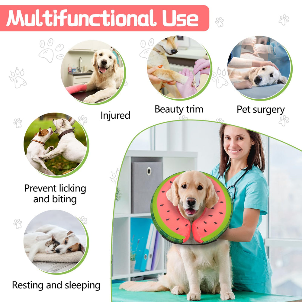 midog collar inflable donut protege heridas sin estresarte, permite movilidad
