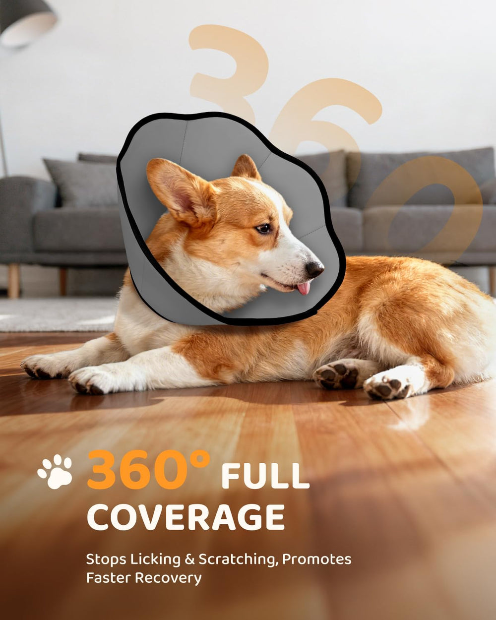 Cono MIDOG con ajuste para diferentes tamaños, cómodo y seguro.