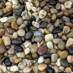 Midwest Hearth Piedras pulidas mixtas de 3-8 pulgadas, decoración duradera para jardines