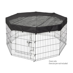 MidWest Hogares para Mascotas: tapa-malla-octágono con gancho-velcro facilita la instalación.