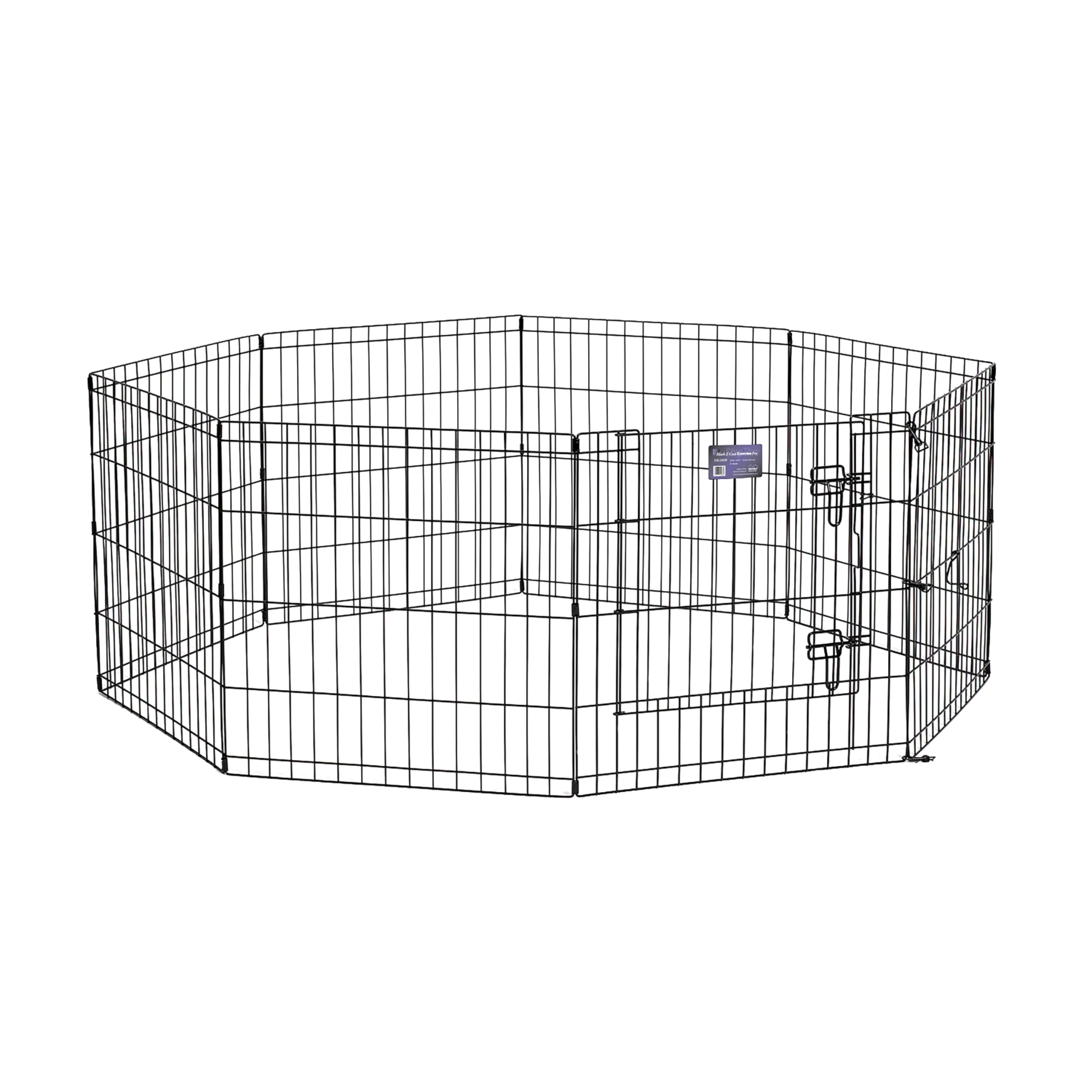 MidWest Homes for Pets corral de ejercicio de 24 pulgadas con paneles conectados para juego seguro