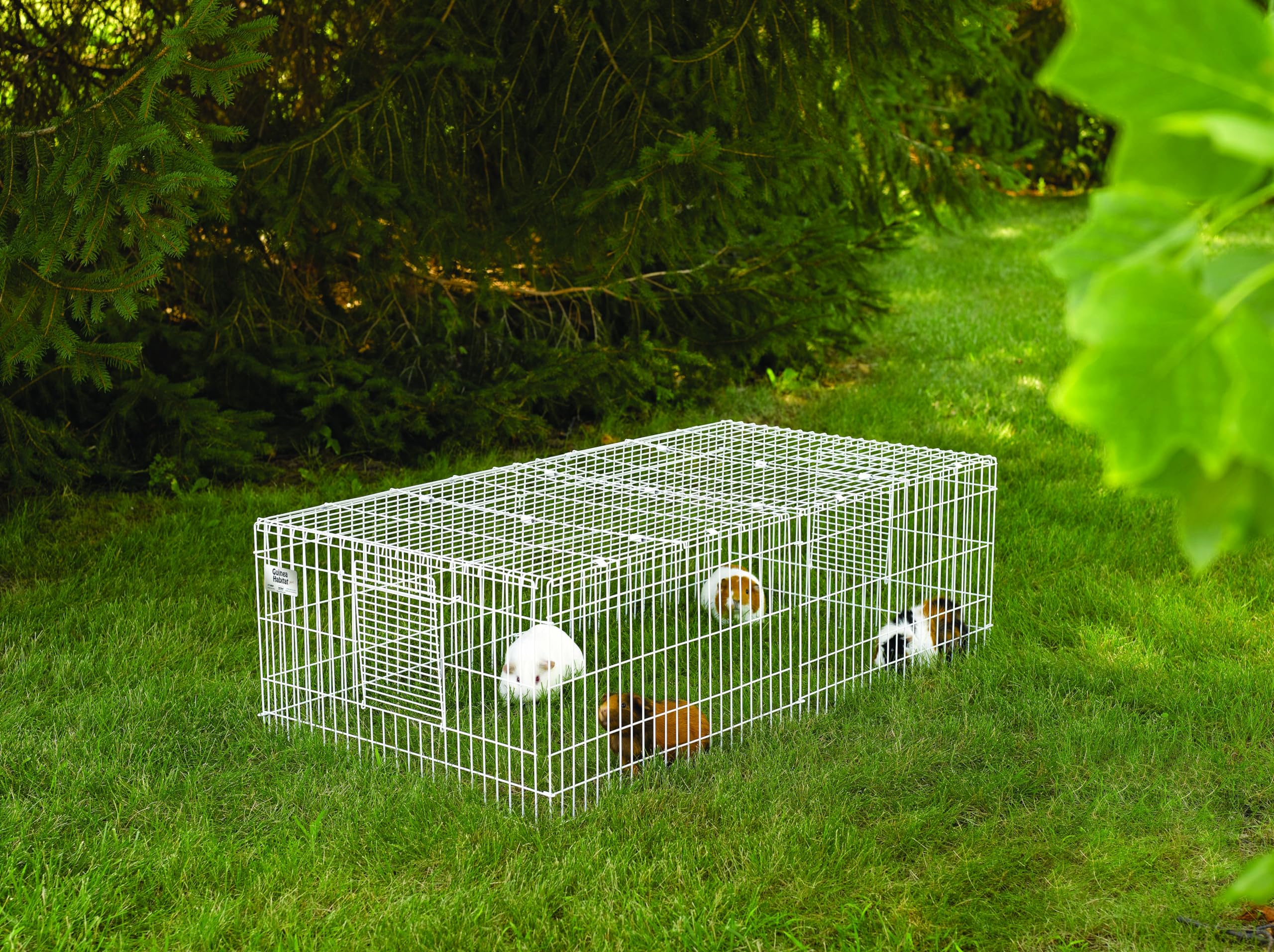 MidWest Guinea Habitat Plus: base de lona con PVC lavable para higiene fácil.
