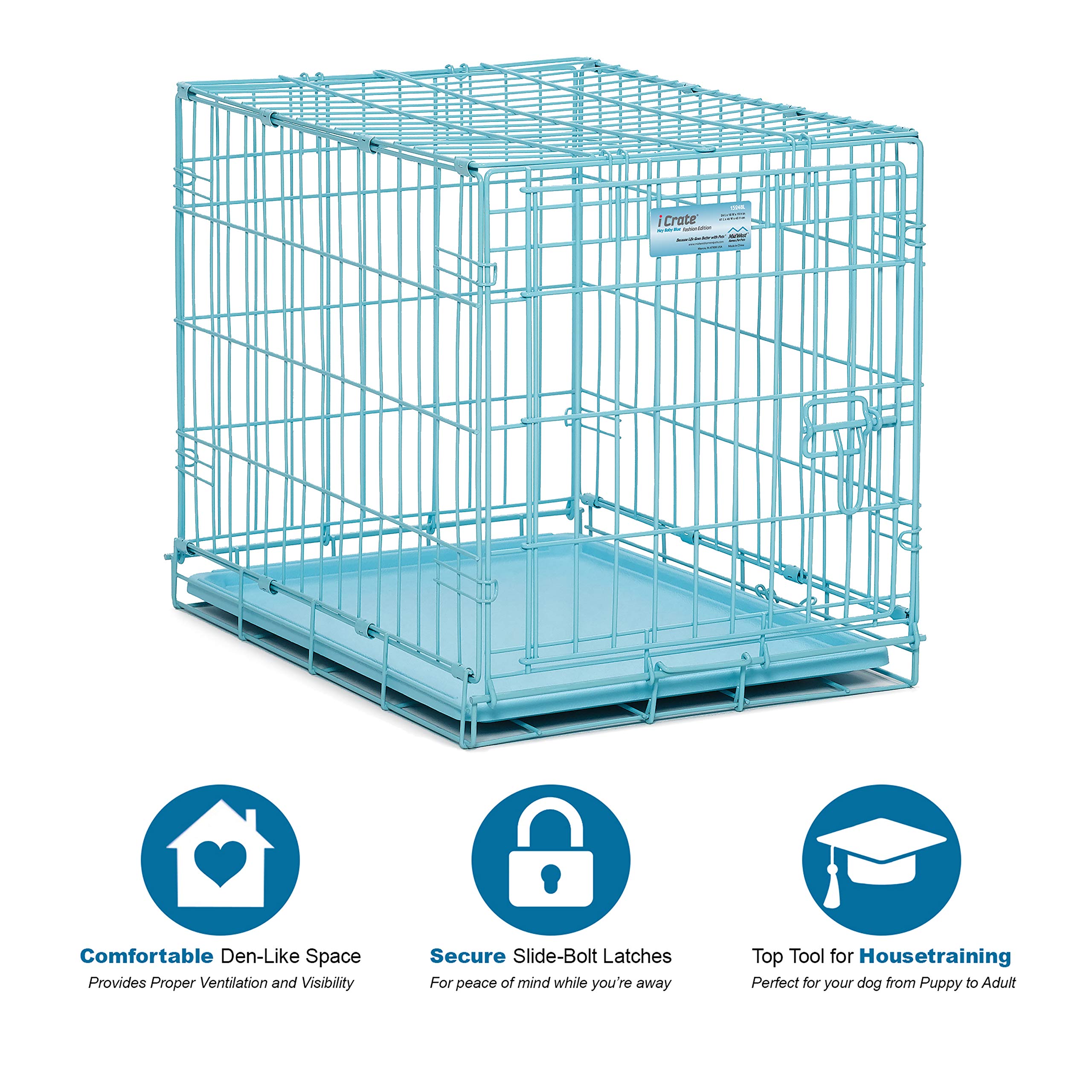 iCrate 24x18, tamaño ideal para perros pequeños en casa