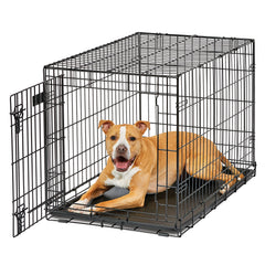 Jaula LifeStages de 36 pulgadas para perros, entrada amplia y cómoda.