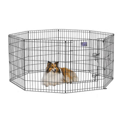 MidWest Homes for Pets, pen-ejercicio de 30 pulgadas, espacio de 16 pies para juego seguro.