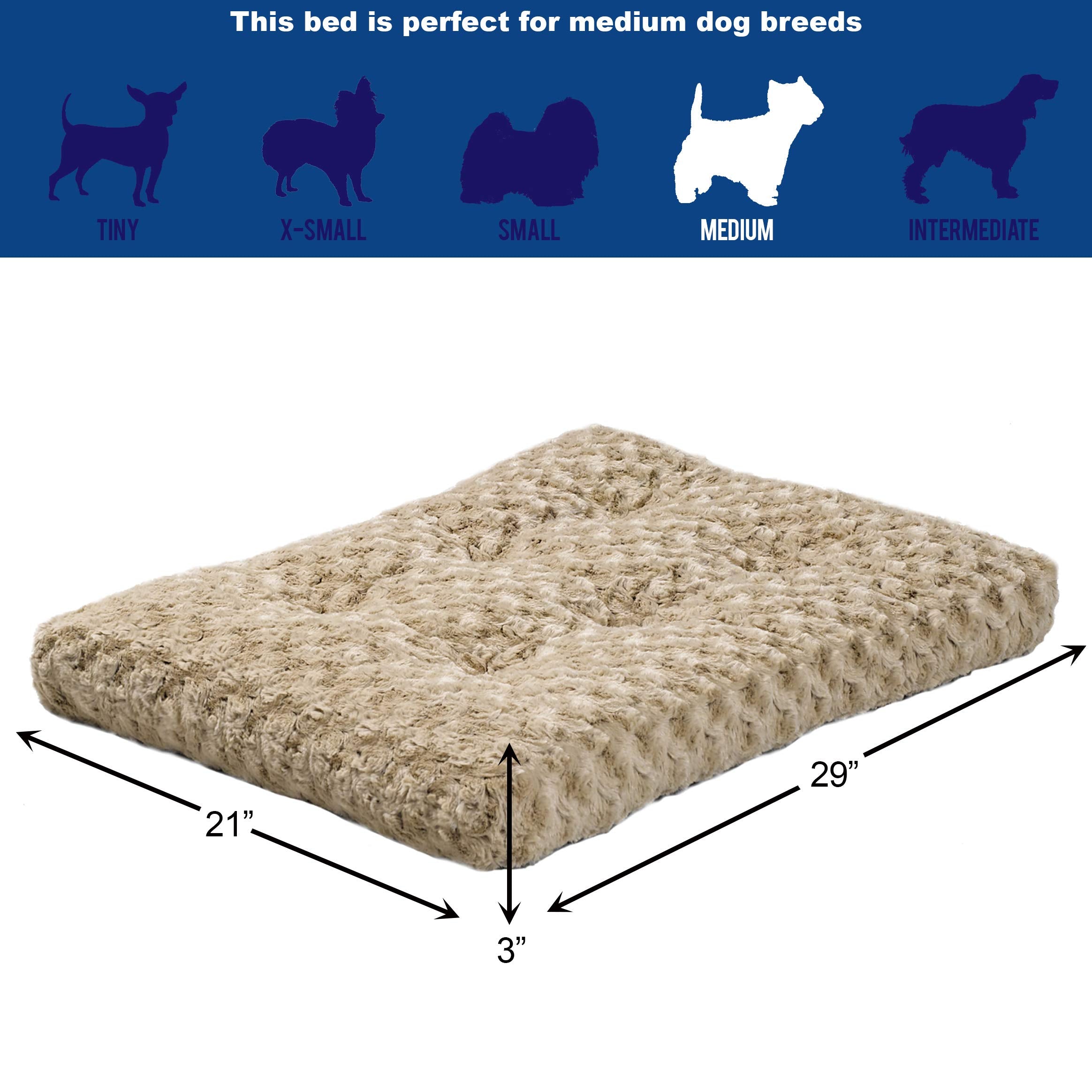 Cama dentro de jaula QuietTime Deluxe Ombré Swirl de MidWest, base antideslizante para suelos.