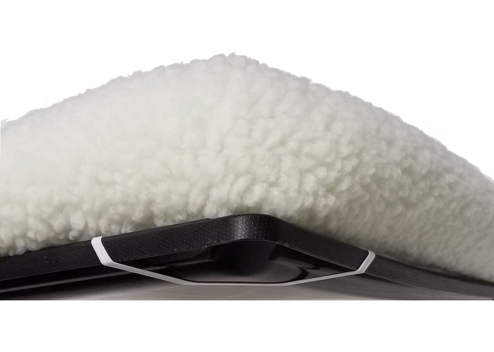 Borde acolchado de QuietTime XXS ofrece soporte para cuello y cabeza.