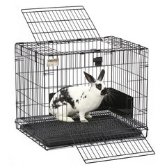MidWest Wabbitat: bandeja plástica removible para limpieza sencilla.