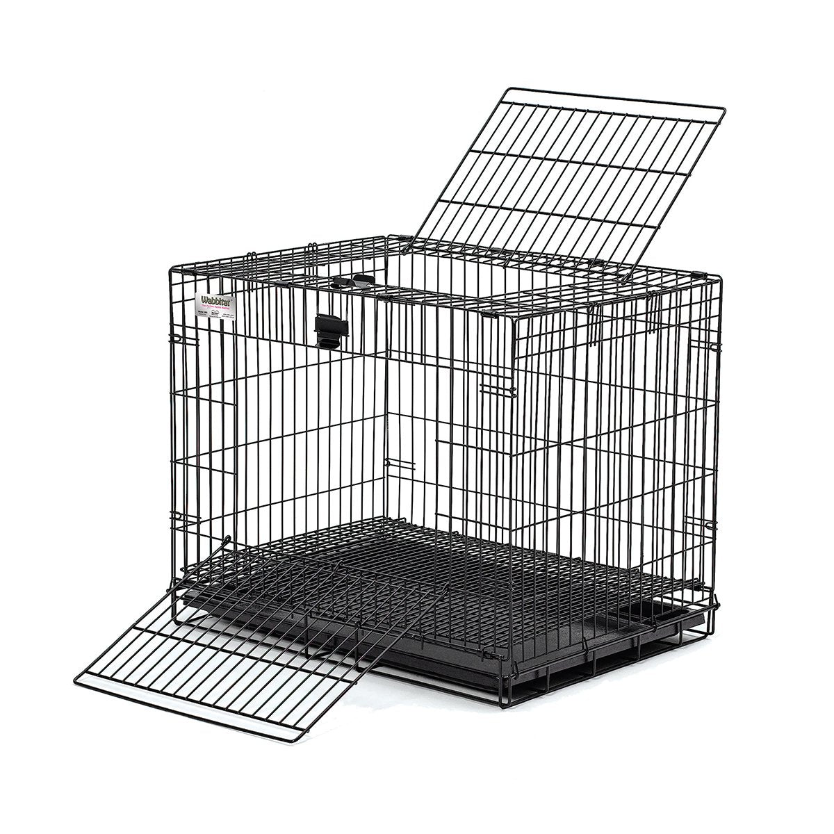 MidWest Wabbitat: puerta superior para acceso fácil y manejo del conejo.