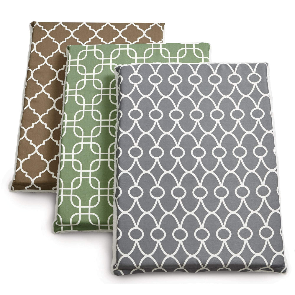 MidWest Quiet Time Defender: estampado verde/blanco, diseño elegante para hogar y jaula