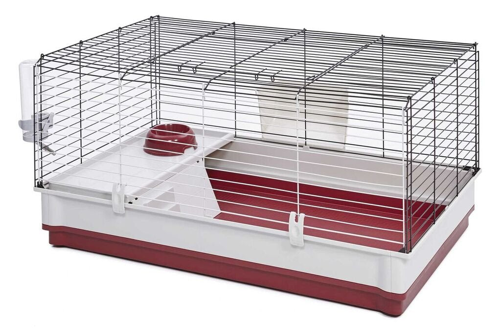 Jaula MidWest Wabbitat Deluxe con accesorios incluidos para comodidad diaria