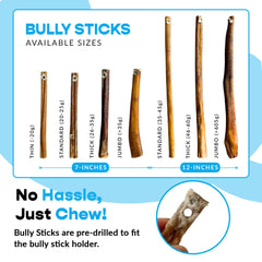 MIGHTY CHEWZ bully bone soporte para perros.
