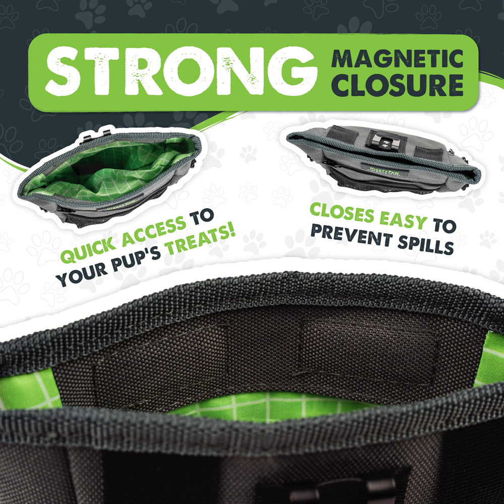 Bolsa Mighty Paw para entrenamiento con correa ajustable, manos libres.