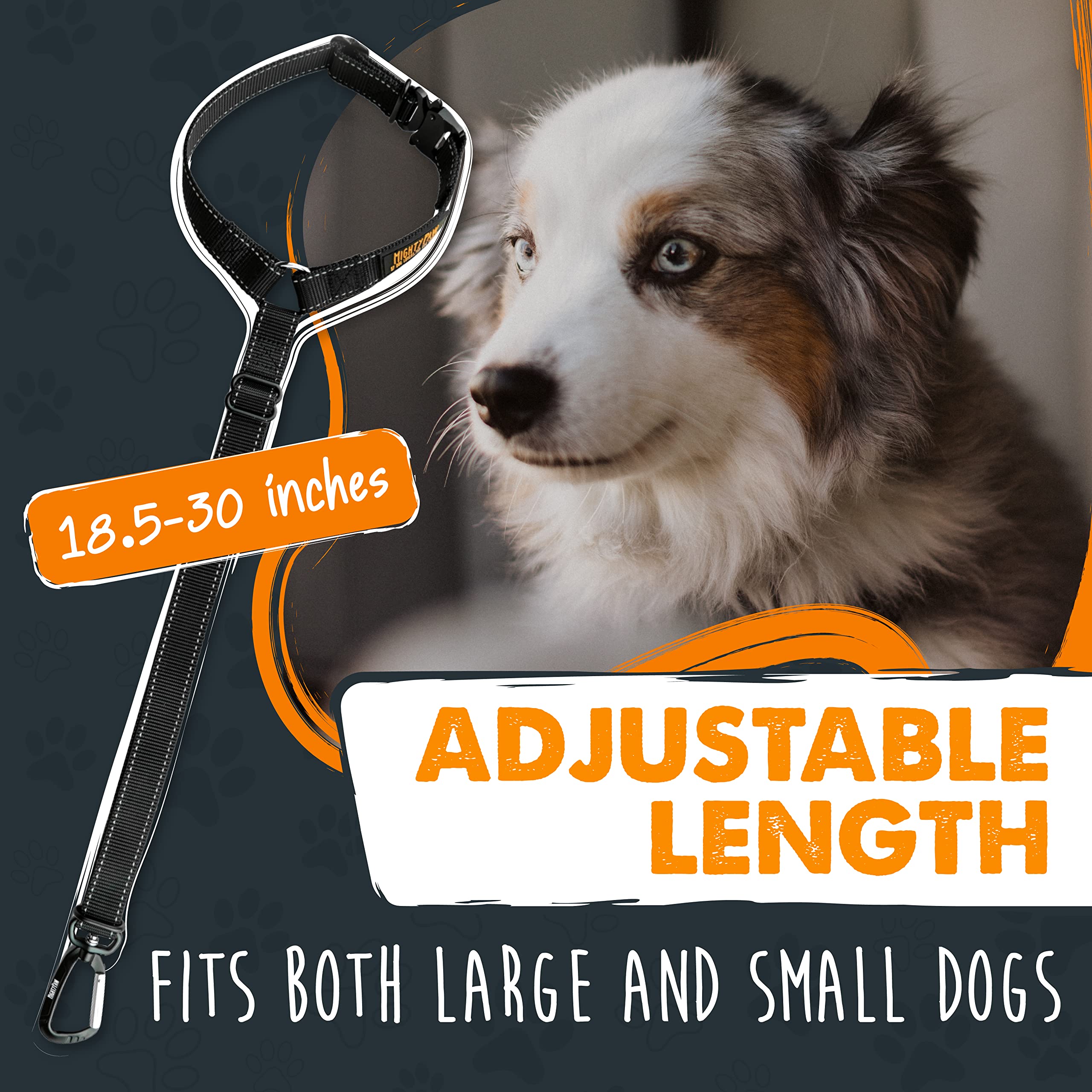 Mighty Paw carabine aviation alu, attache robuste et durable.