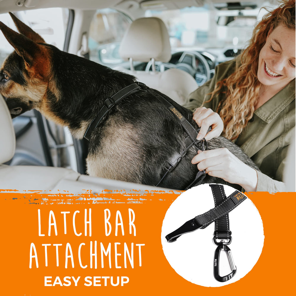 Mighty Paw clip giratorio anti enredos para mayor comodidad durante el viaje.