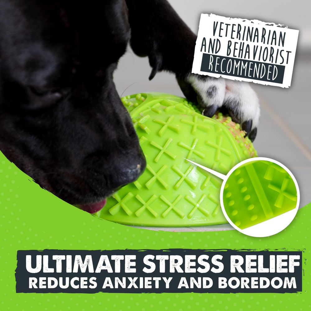 Mighty Paw Dog Lick Bowl con texturas para estimulo y entretenimiento diario.