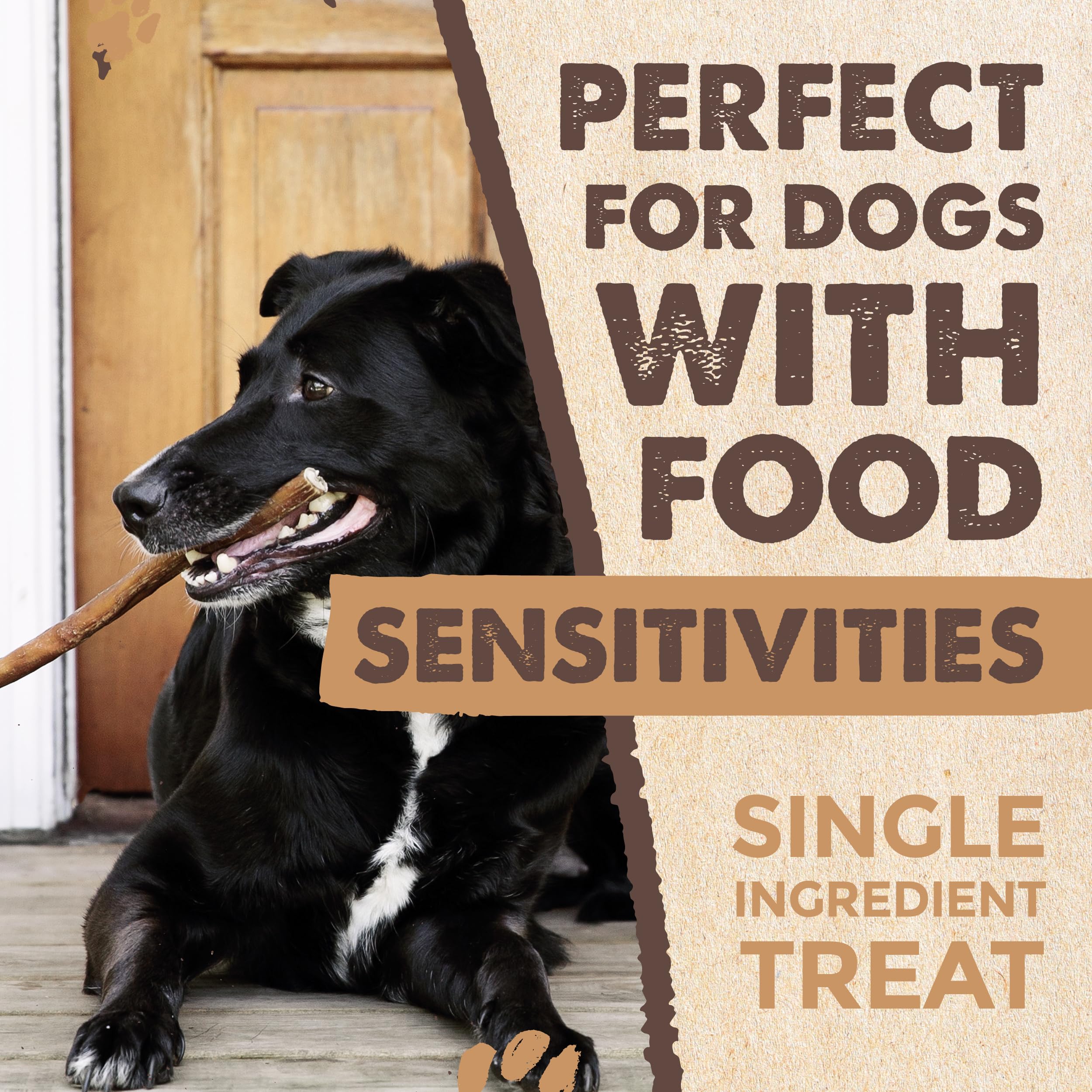 Mighty Paw Naturals textura masticable que entretiene a perros.