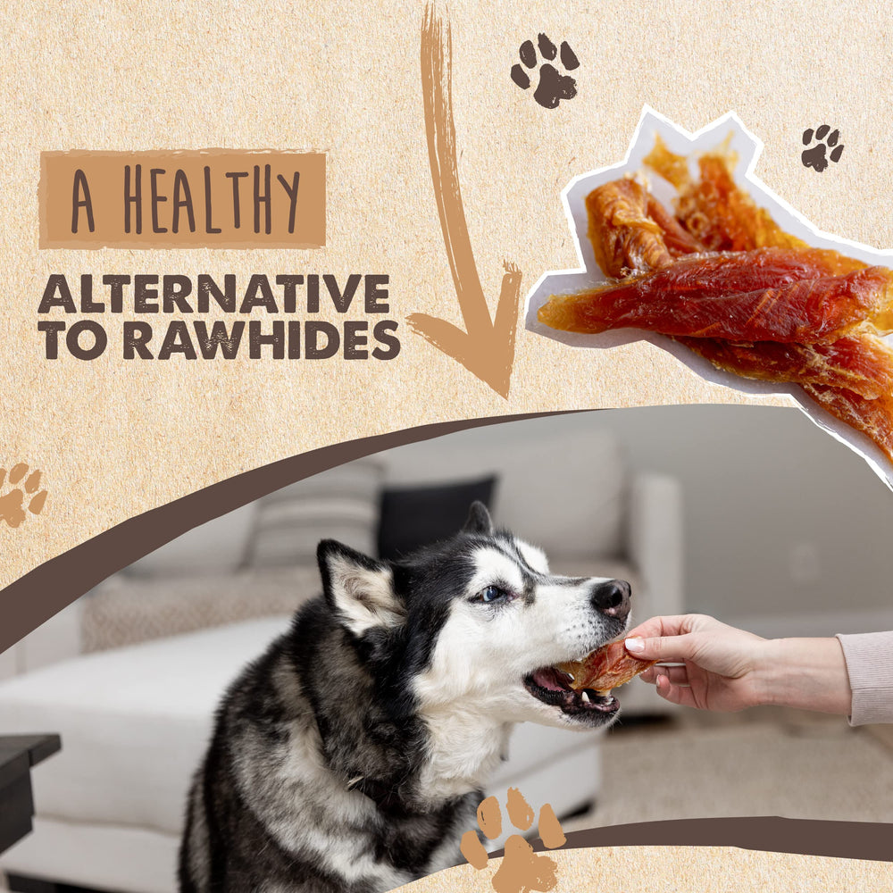 Mighty Paw Naturals tiras de pollo para entrenamiento y recompensa