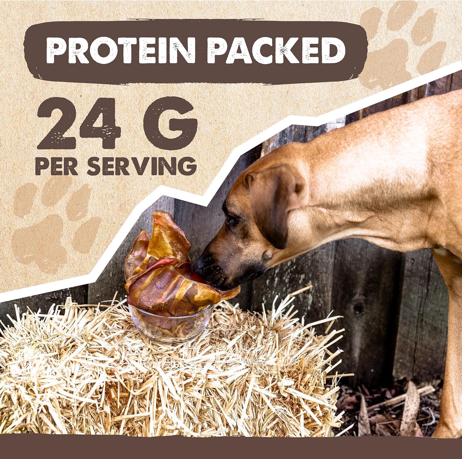 Mighty Paw orejas de cerdo para perros, favorecen la salud dental