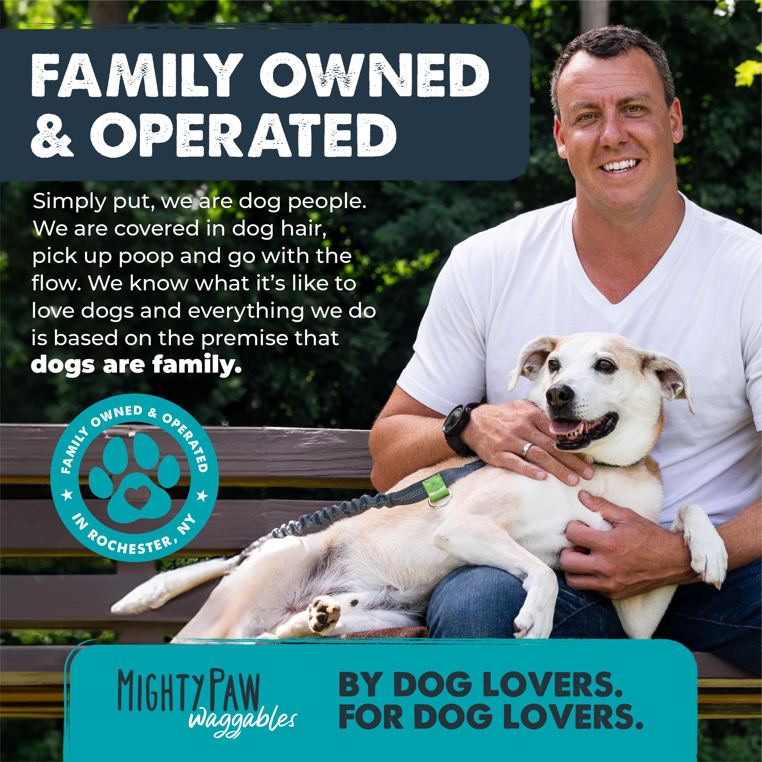 Quercetina en Mighty Paw Waggables para apoyo estacional del perro.