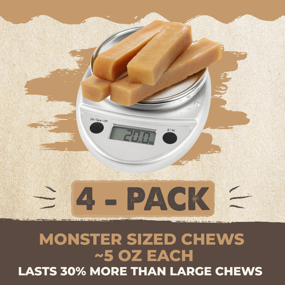 Mighty Paw Yak Cheese Dog Chews, ingredientes limitados para estómagos sensibles