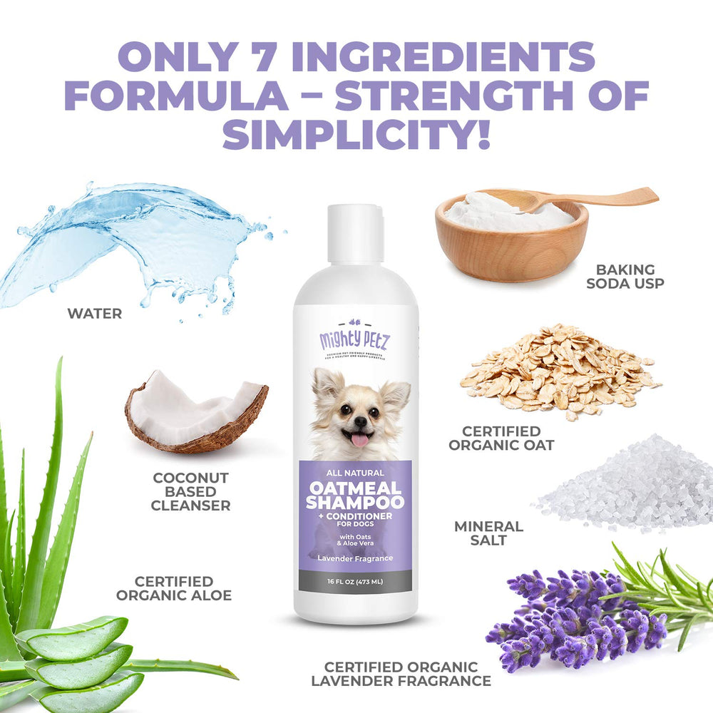 Mighty Petz Champú Avena Espuma Sensorial brinda una experiencia de baño agradable