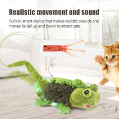 Migipaws Lagartija movimiento aleatorio, mantiene al gato atento