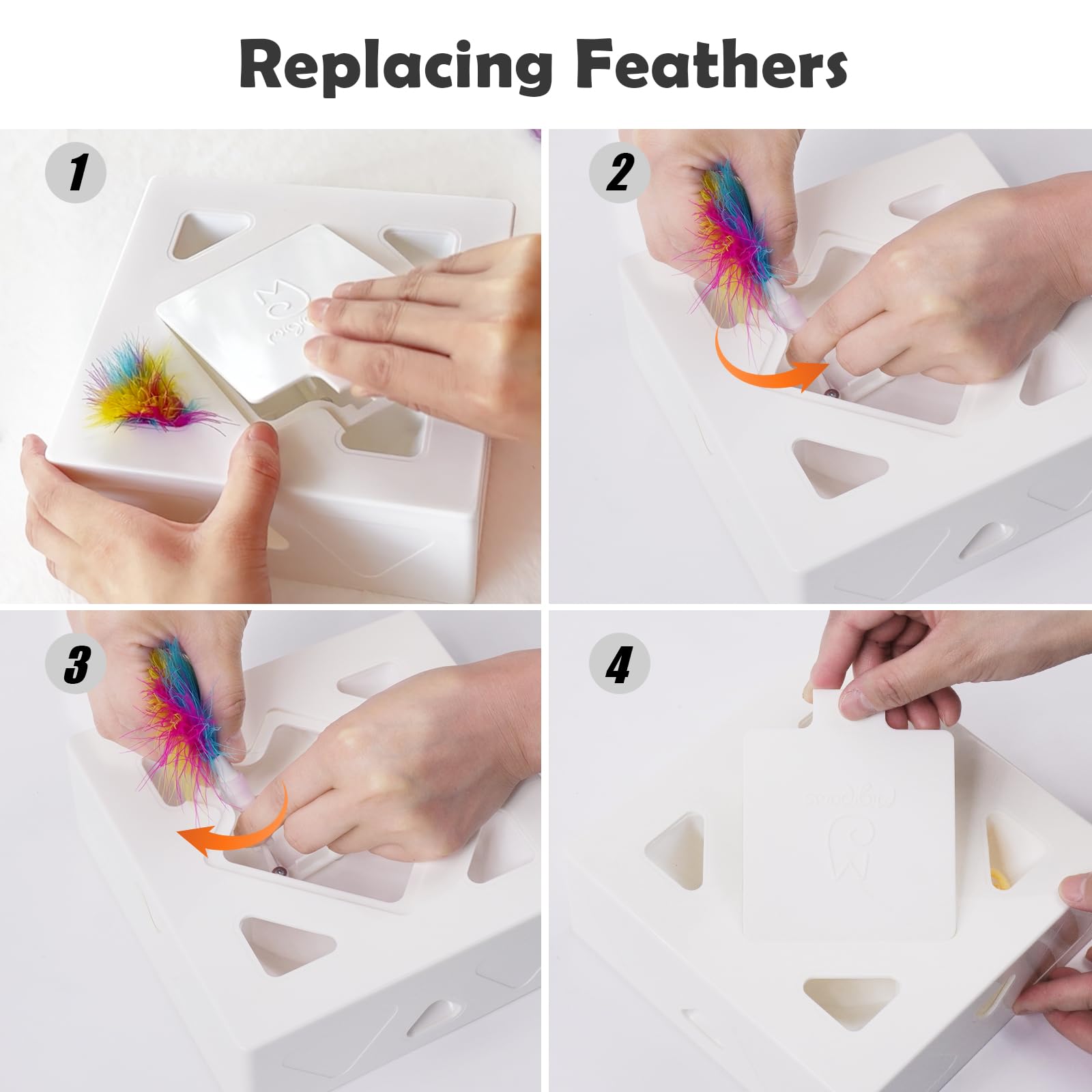 Migipaws recargas Mylar gratis, crujido claro para despertar la curiosidad del felino.