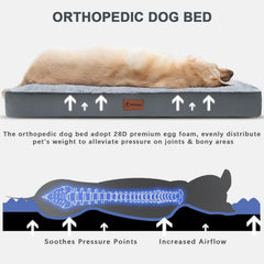 Funda lavable MIHIKK para cama canina, fácil limpieza y mantenimiento.