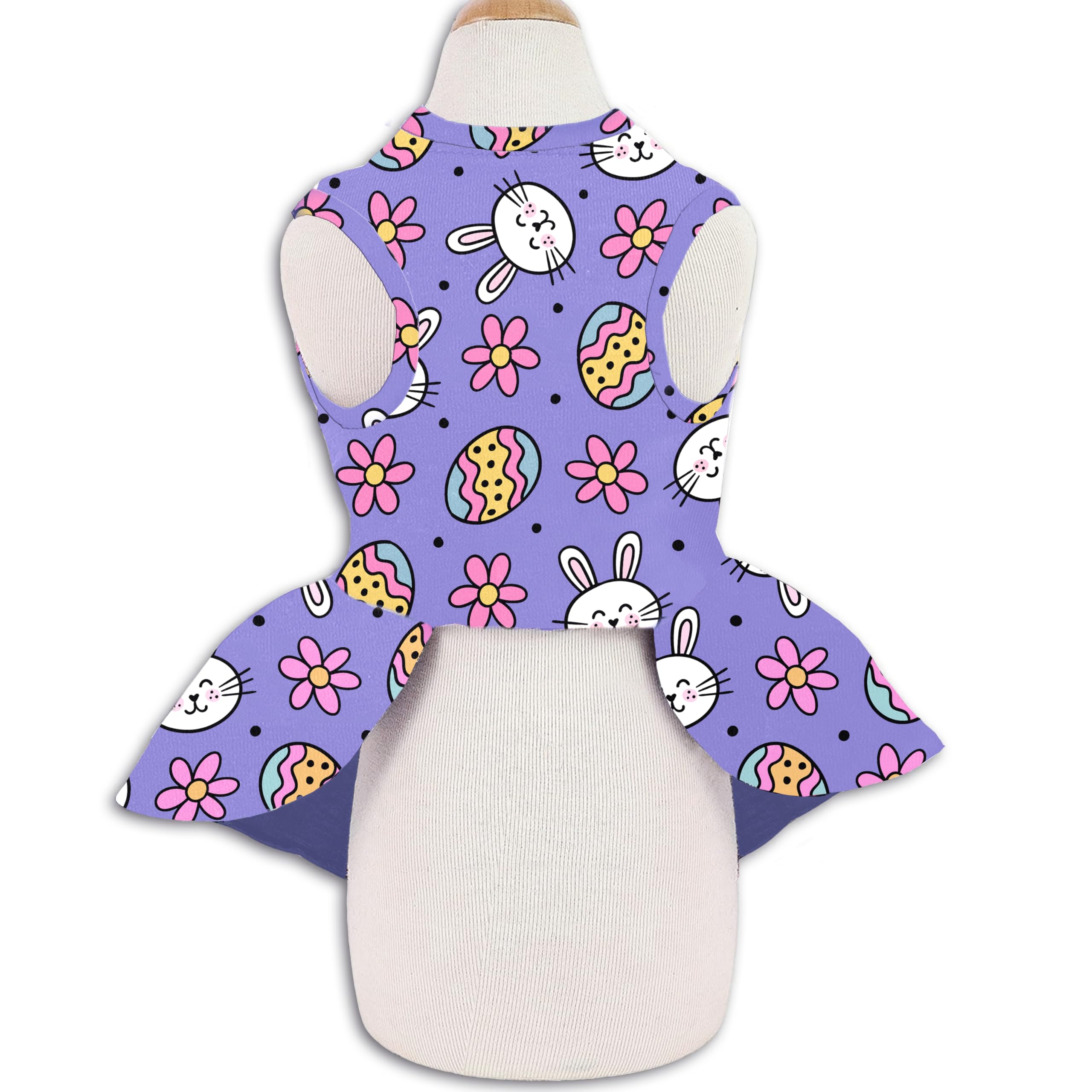 Vestido Miiemiu para perro huevos decorados: colores vivos para paseo