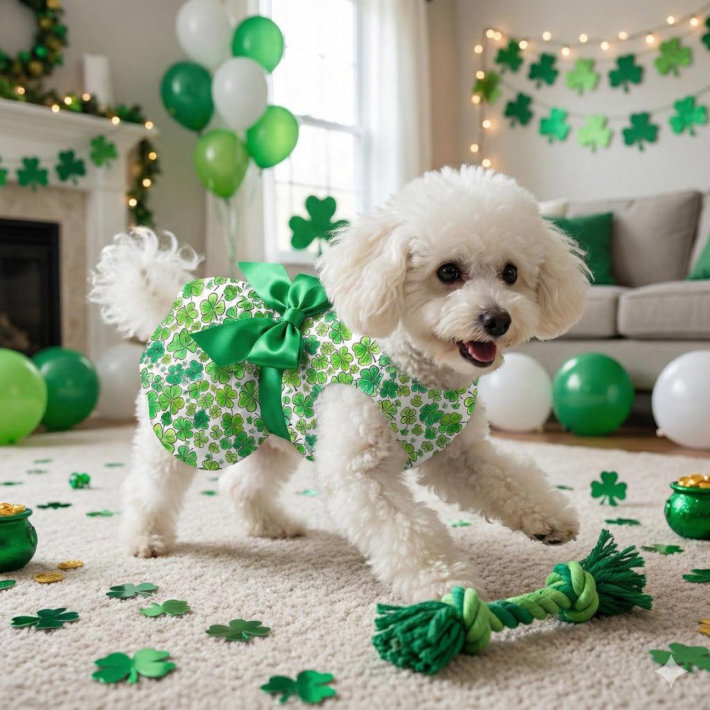 Miiemiu vestido perro tejido suave y transpirable, cómodo durante todo el día.