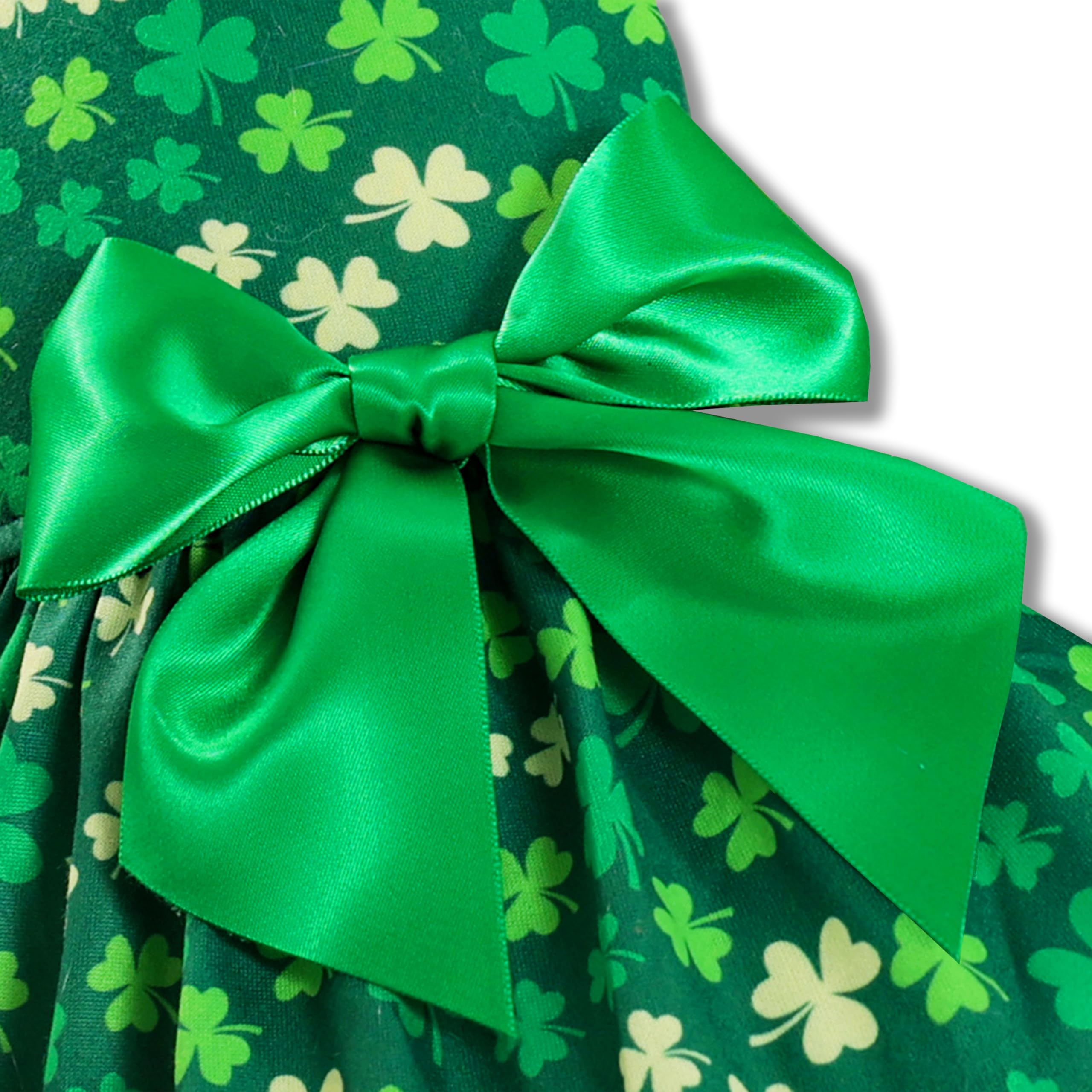 Vestido Miiemiu San Patricio, cierre fácil, ponérselo rápidamente.