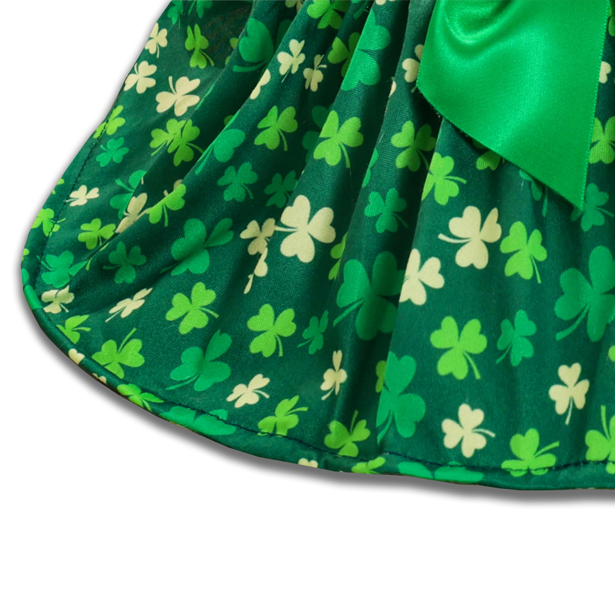 Vestido Miiemiu San Patricio, tejido ligero, uso cómodo durante fiestas familiares.