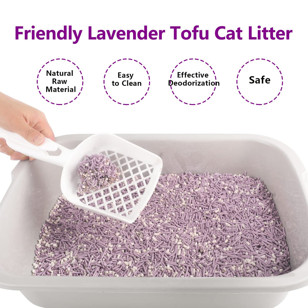MILIFUN Tofu Litter demuestra aglomeración rápida en la caja de arena.
