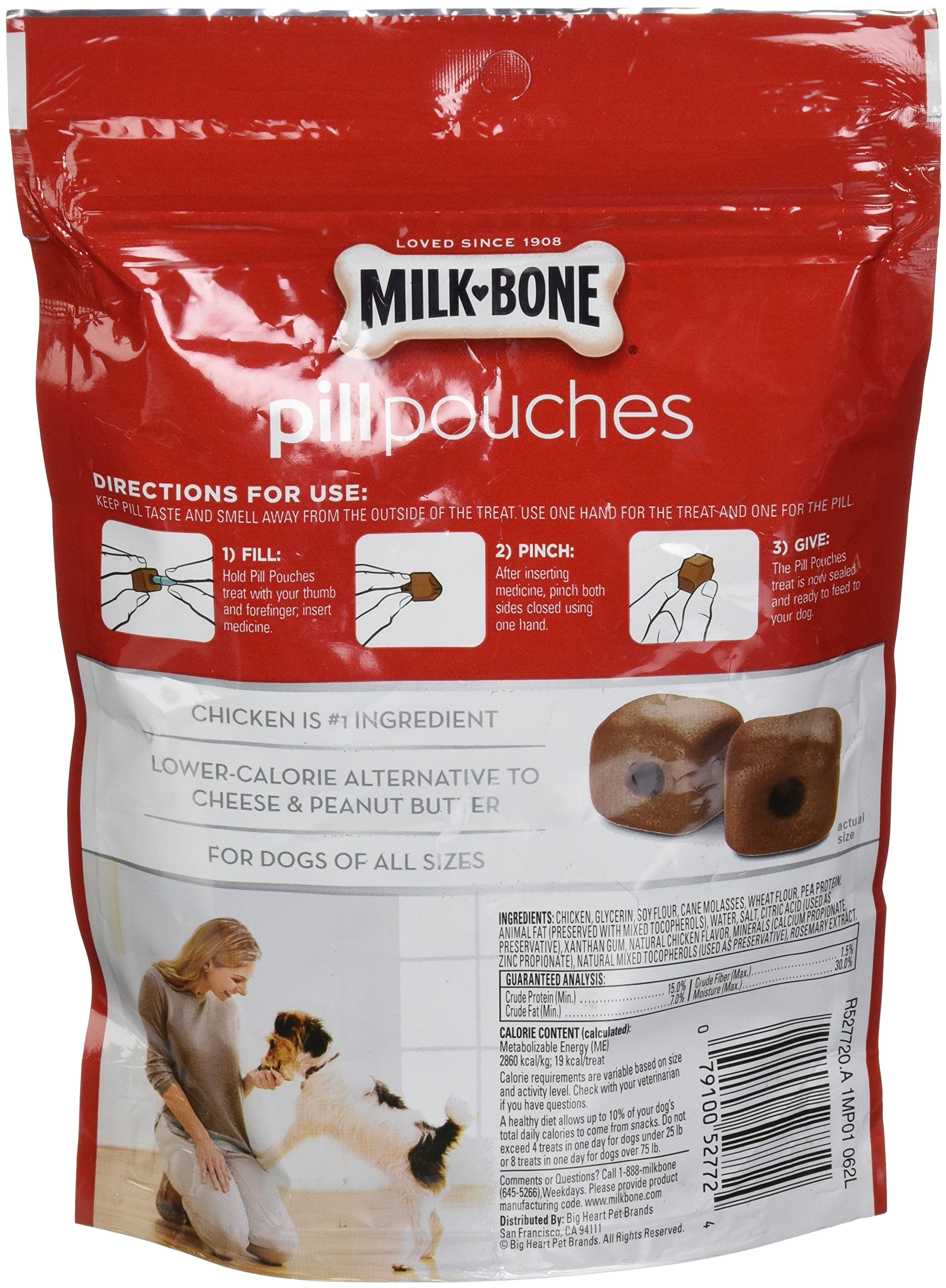 Milk-Bone Bolsitas para Pastillas con cierre hermético, envase que mantiene frescura.