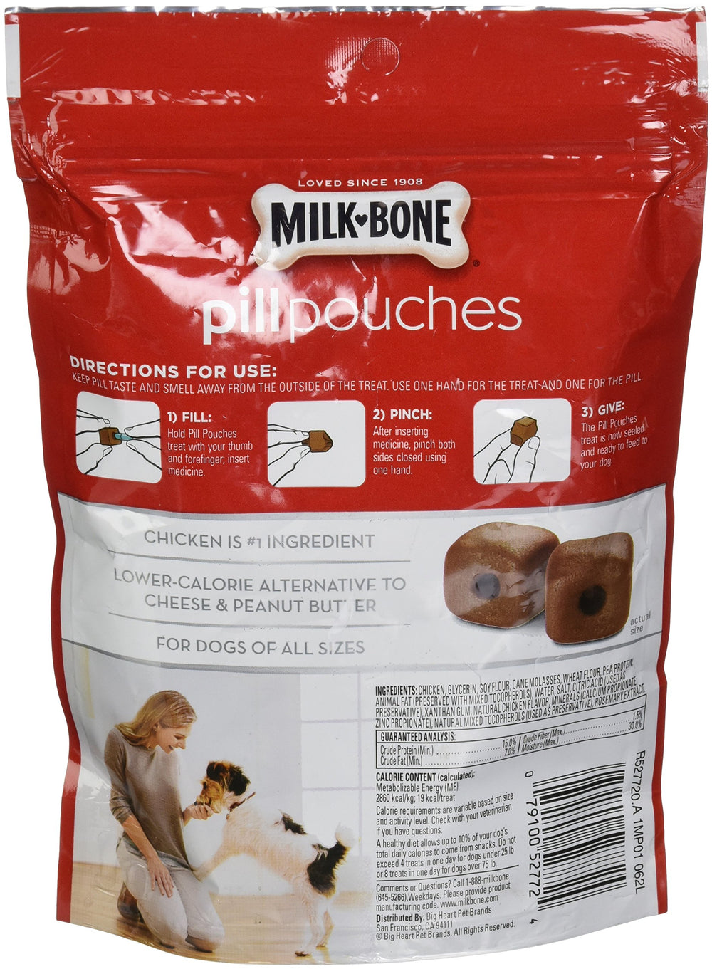 Milk-Bone Bolsitas para Pastillas con cierre hermético, envase que mantiene frescura.