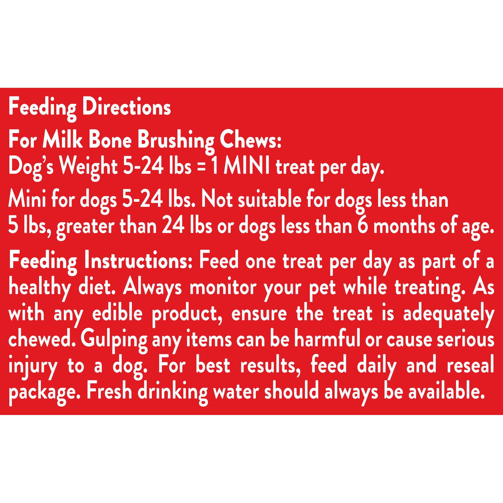 Milk-Bone Brushing Chews Original, masticables dentales, sin rellenos artificiales.