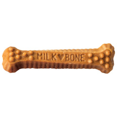 Milk-Bone Brushing Chews en primer plano, cepillado y aliento fresco.