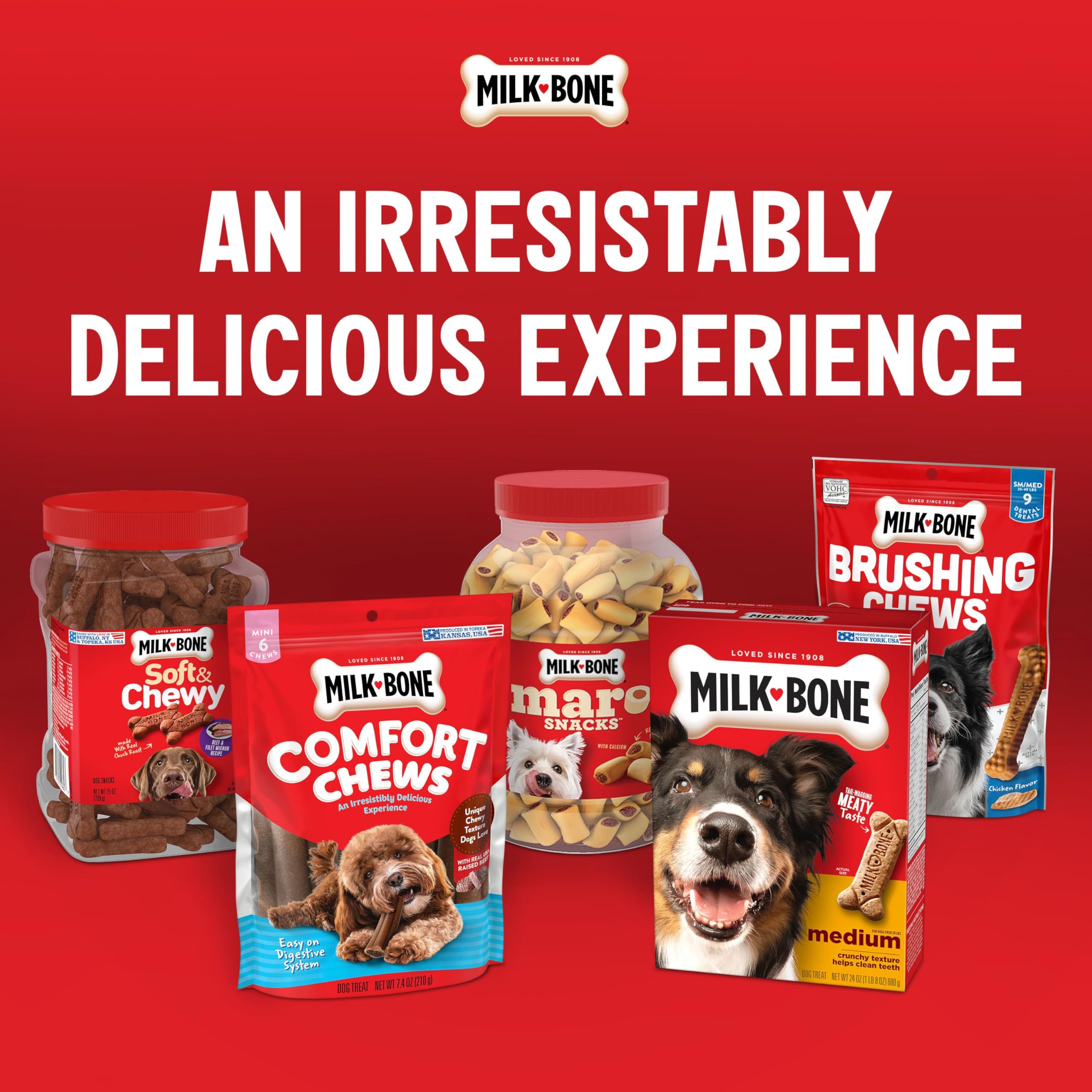Milk-Bone edición limitada navidad, edición festiva para regalos o coleccionistas.