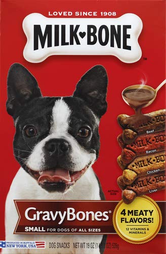 Milk-Bone Gravy Bones, primer plano de pollo, snack sabroso para perros