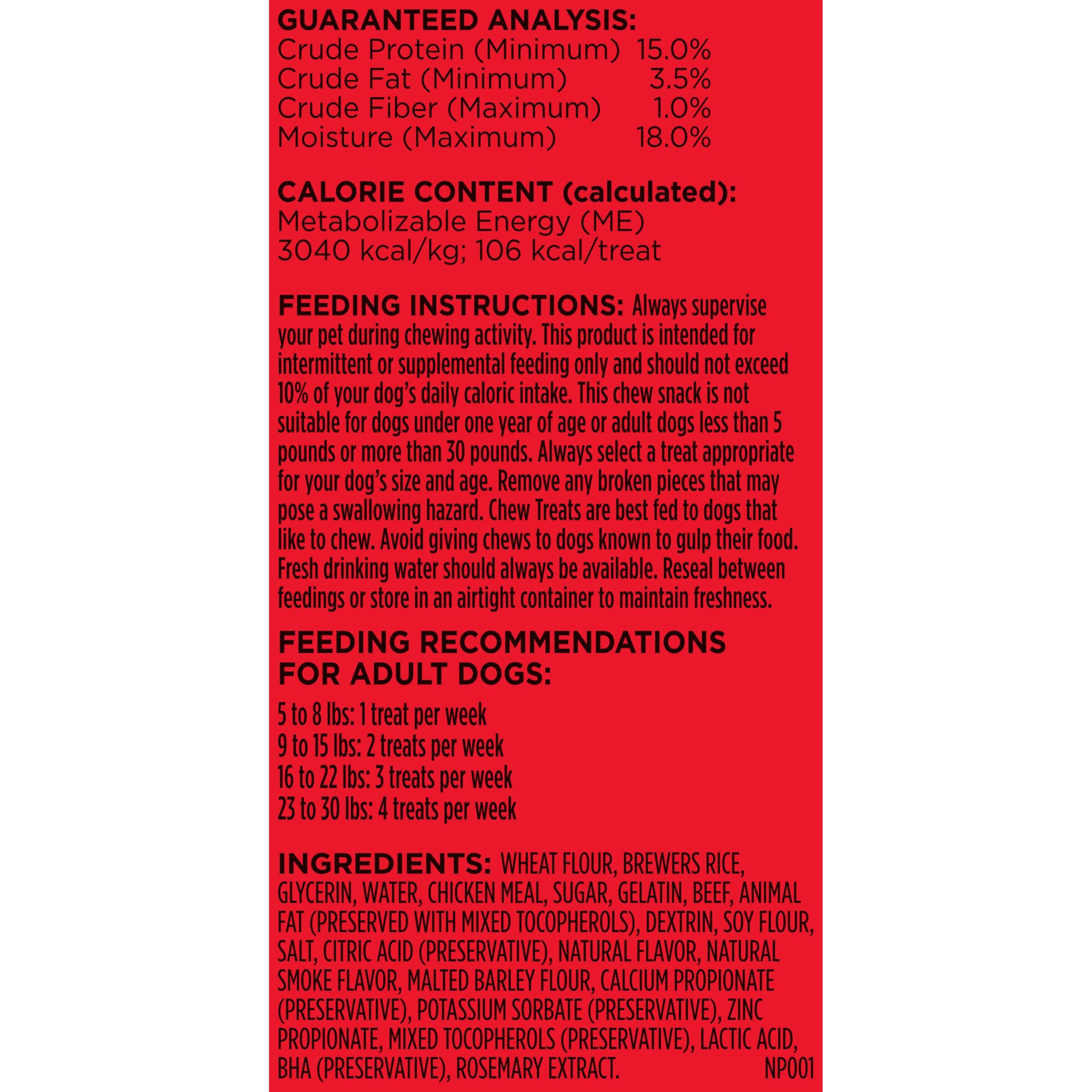 Milk-Bone Mini Comfort Chews sin sabores artificiales ni colorantes.