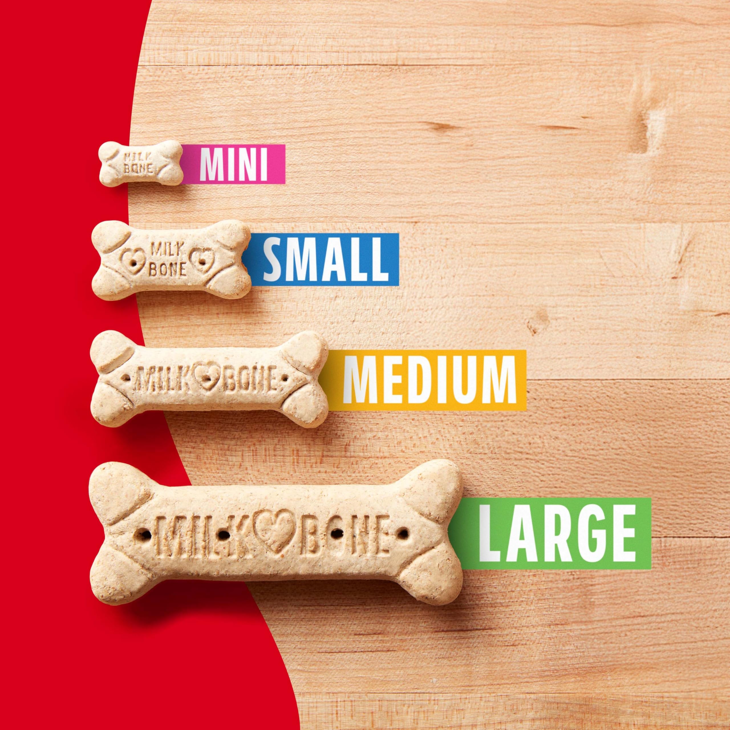 Milk-Bone Minis Original bocaditos mini tamaño ideal para premiar.