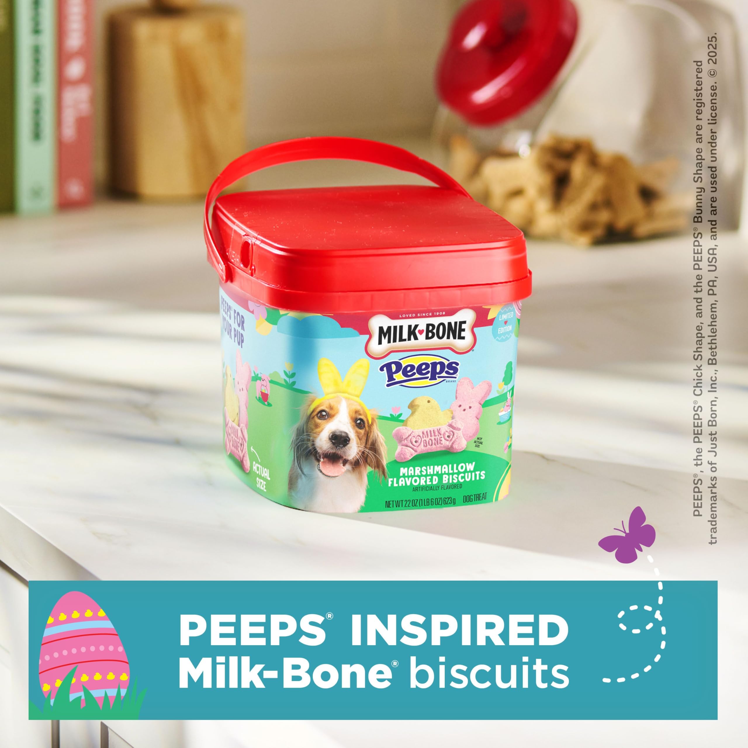 Milk-Bone PEEPS: sabor malvavisco artificial para una experiencia festiva.
