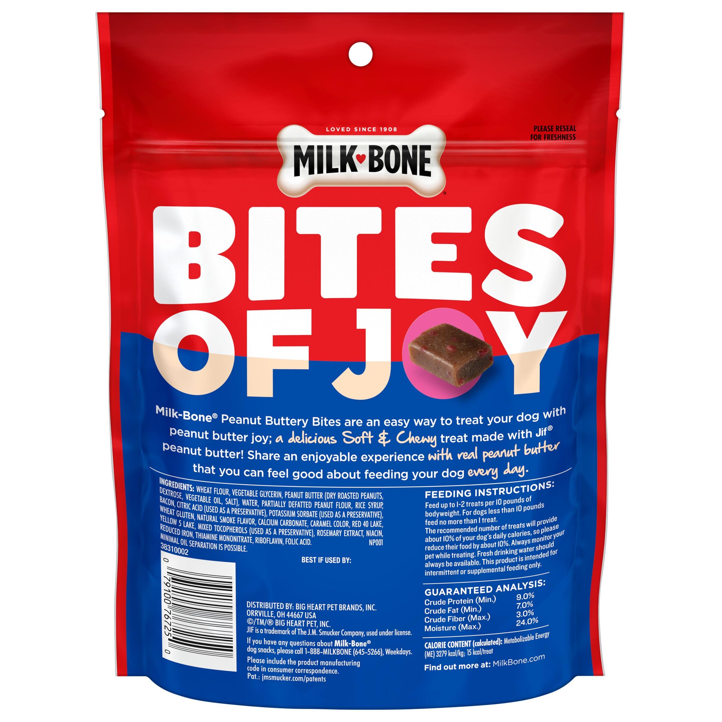 Milk-Bone porciones adecuadas para entrenamiento y juego.