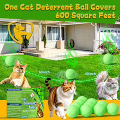 Bolas deterrentes de Mimo Style, menta de larga duración para jardines
