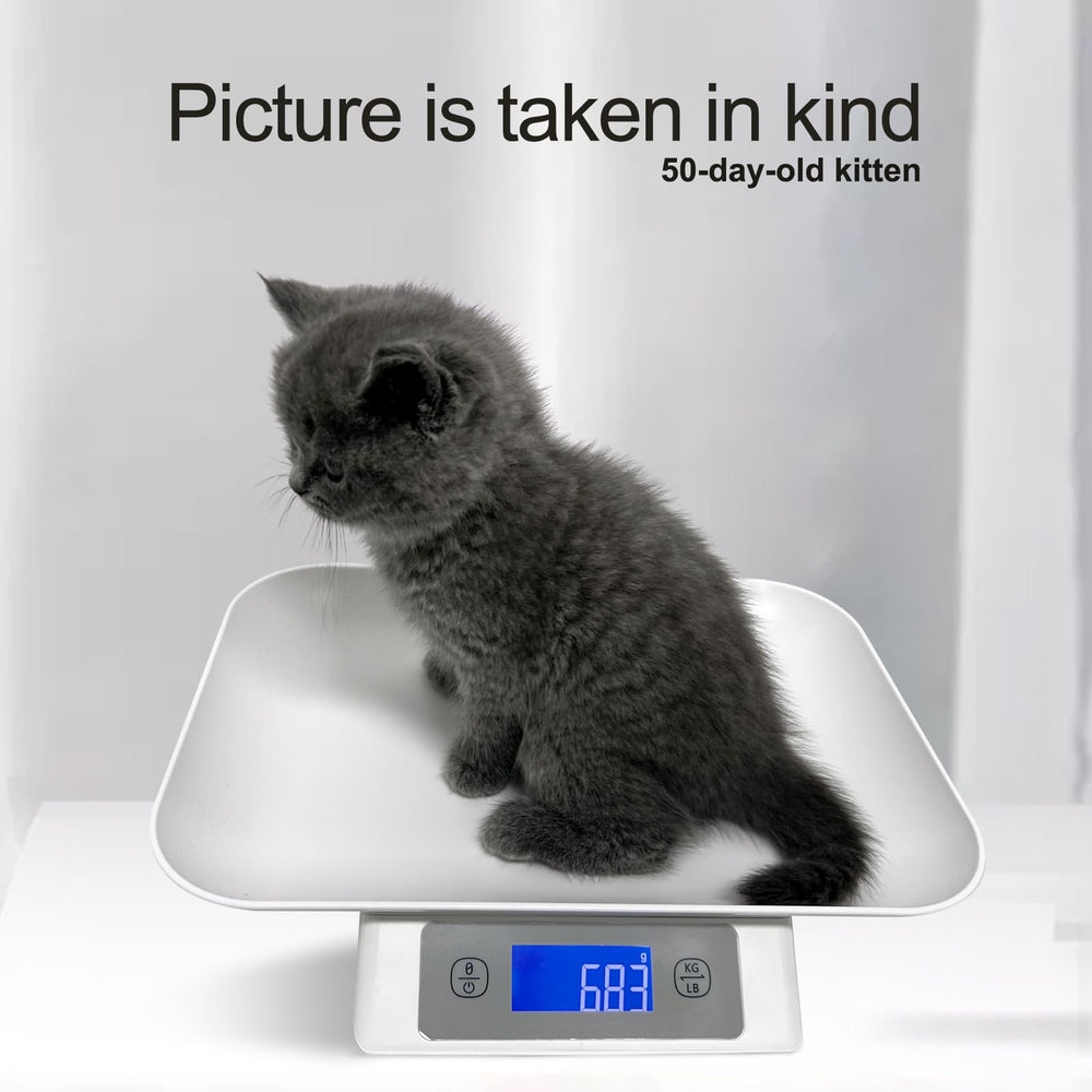 Ideal para gatitos, cachorros y otros animales pequeños con pesaje confiable.