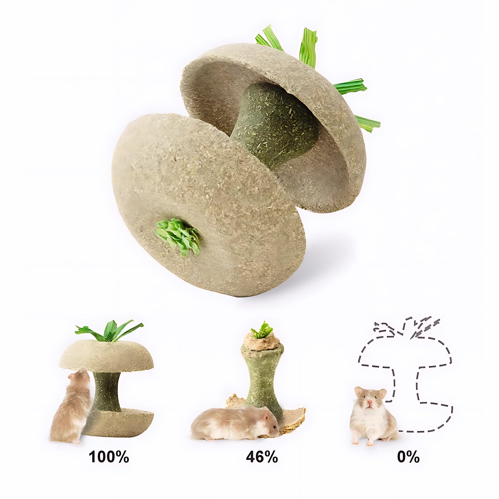 mini-moe forma nucleo manzana, añade variedad en forraje y juego.