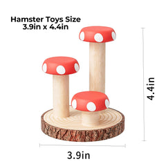 mini-moe hamster madera segura para masticar y juego diario