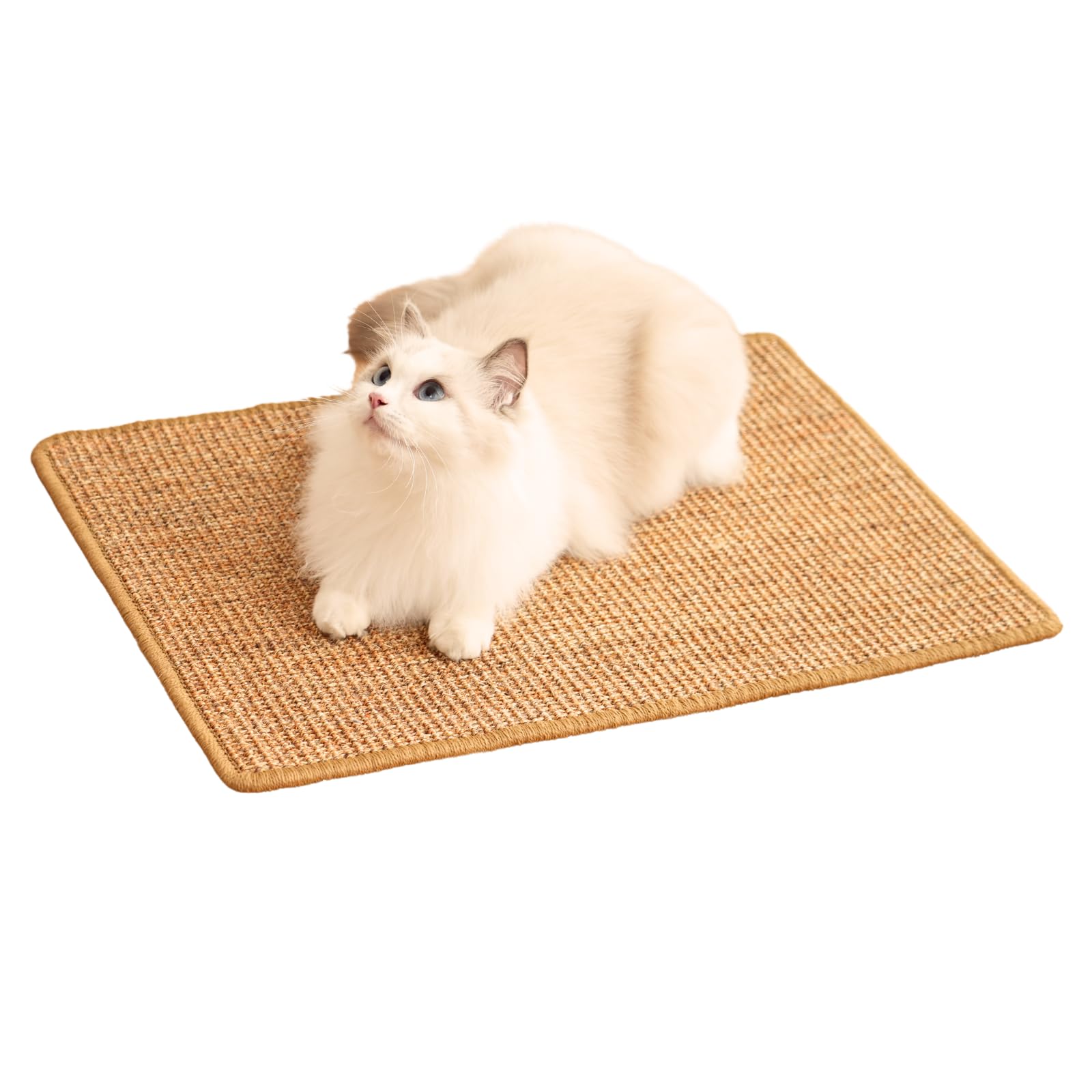 Minni-Goods tapete rasca gatos sisal 60x40 cm protege muebles y rasca naturalmente